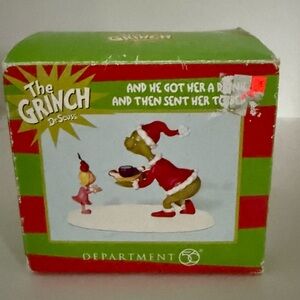 Department 56 The Grinch and Cindy Lou Who Figurine - Red and Green